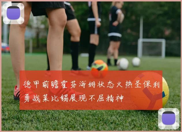 德甲前瞻霍芬海姆状态火热圣保利勇战莱比锡展现不屈精神